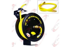 50 FEET 50FT 3/8" RETRACTABLE REEL W/ RUBBER AIR HOSE